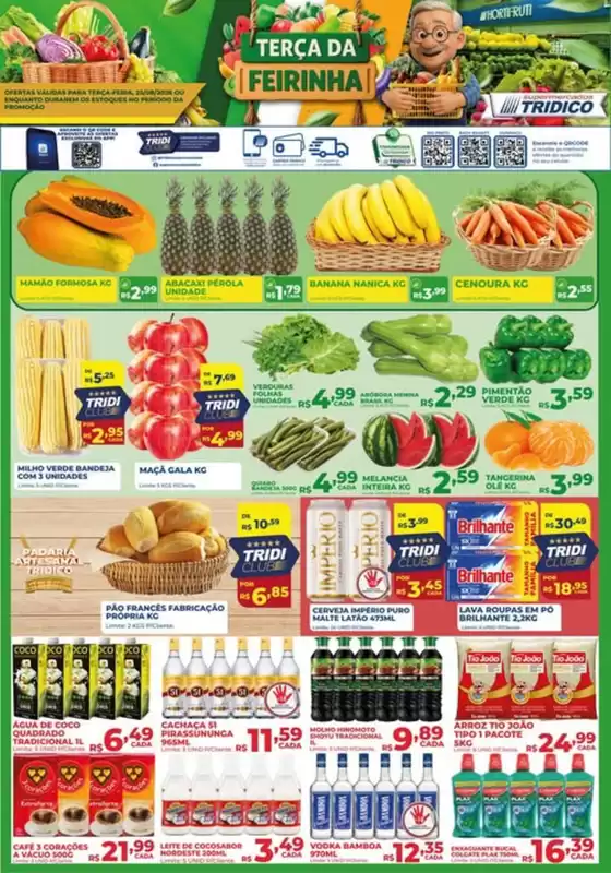 Catálogo Supermercados Tridico | Terça da Feirinha no Tridico! | 2026-08-25T00:00:00.000Z - 2026-08-25T00:00:00.000Z