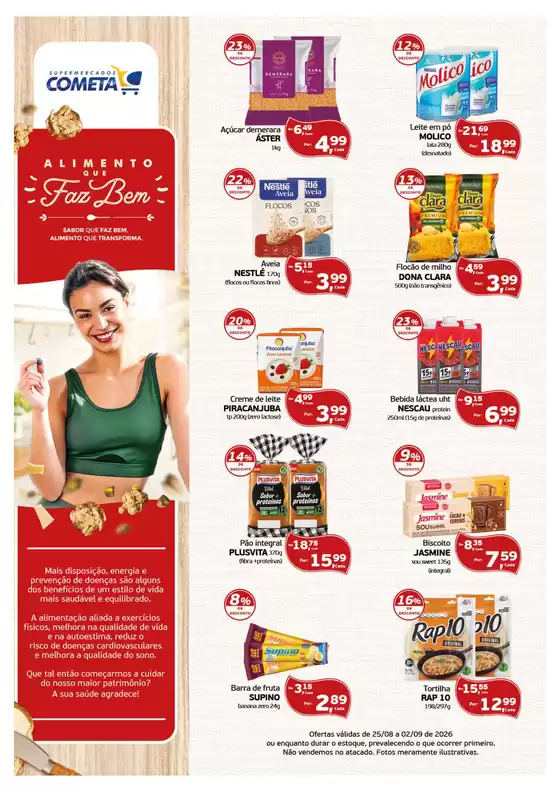 Catálogo Cometa Supermercados | Comida que faz bem para você. | 2026-08-25T00:00:00.000Z - 2026-09-02T00:00:00.000Z