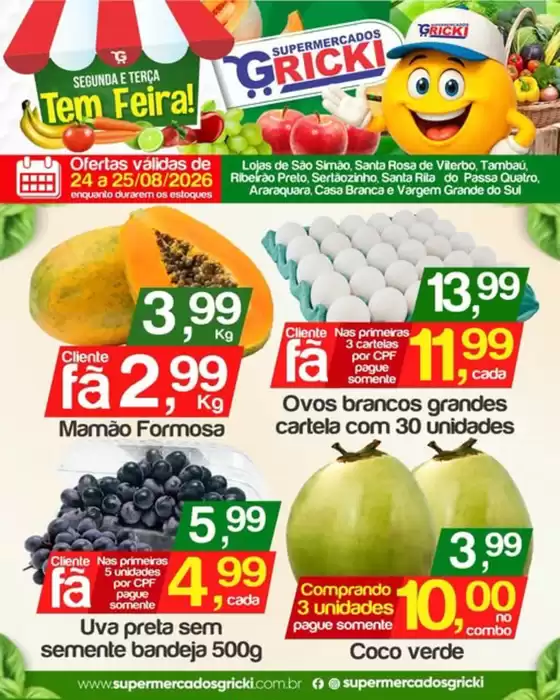 Catálogo Supermercados Gricki | Ofertas exclusivas | 2026-08-25T00:00:00.000Z - 2026-08-25T00:00:00.000Z
