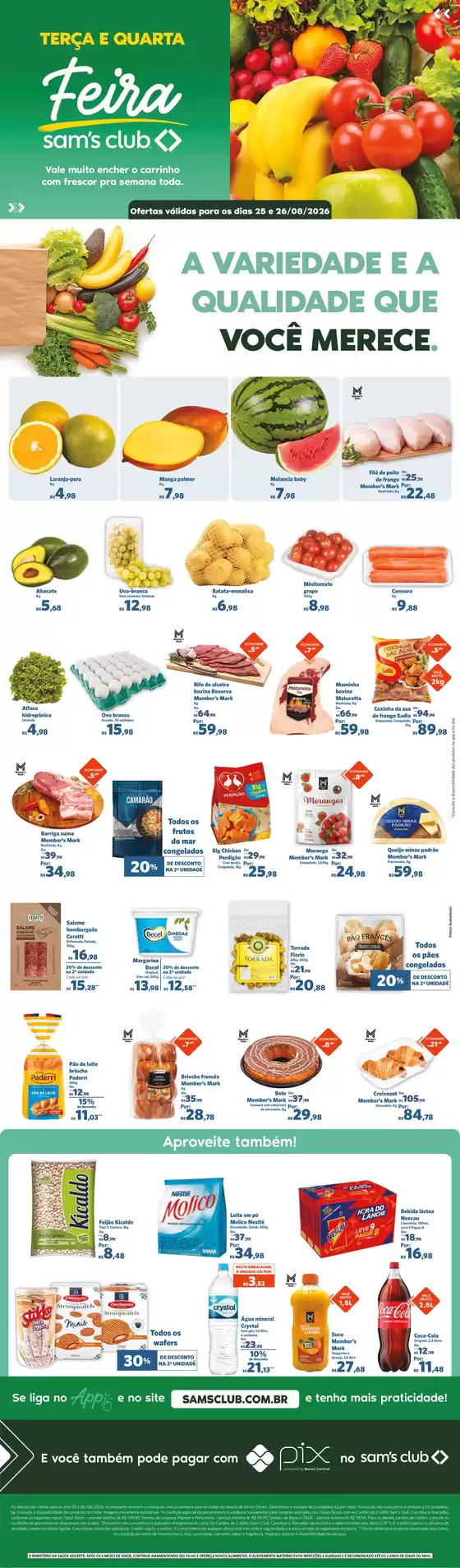 Catálogo Sam's Club em Altônia | Nossas melhores pechinchas | 2026-08-25T00:00:00.000Z - 2026-08-26T00:00:00.000Z