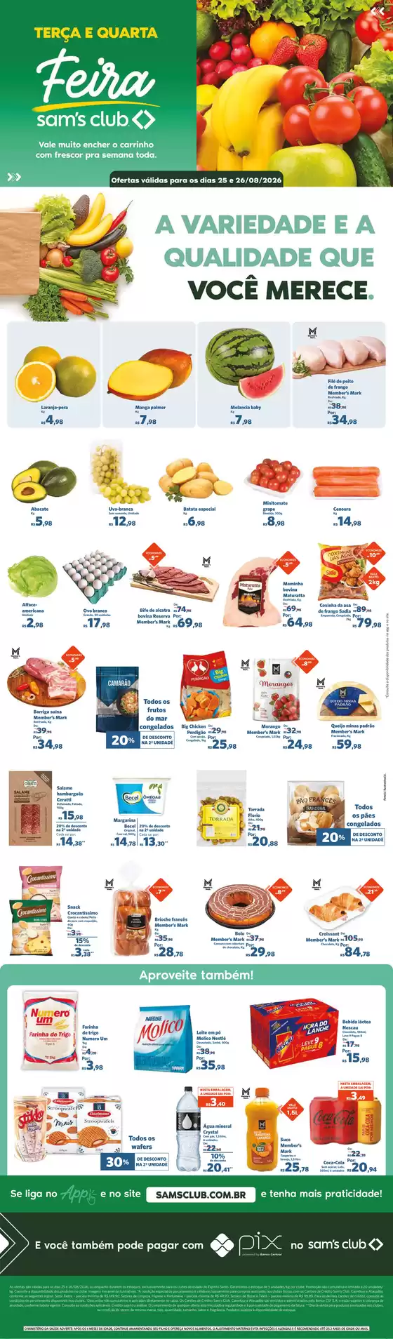 Catálogo Sam's Club | Ótima oferta para caçadores de pechinchas | 2026-08-25T00:00:00.000Z - 2026-08-26T00:00:00.000Z