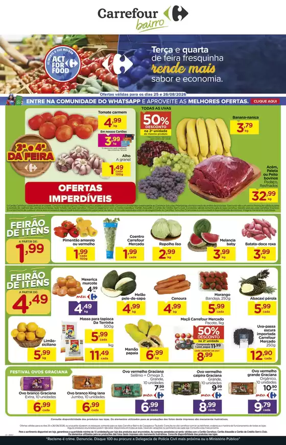 Catálogo Carrefour Bairro | FEIRA | 2026-08-25T00:00:00.000Z - 2026-08-26T00:00:00.000Z