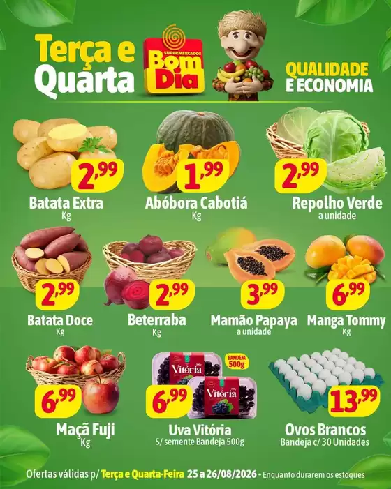 Catálogo Supermercados Bom Dia | Encarte Supermercados Bom Dia | 2026-08-25T00:00:00.000Z - 2026-08-26T00:00:00.000Z