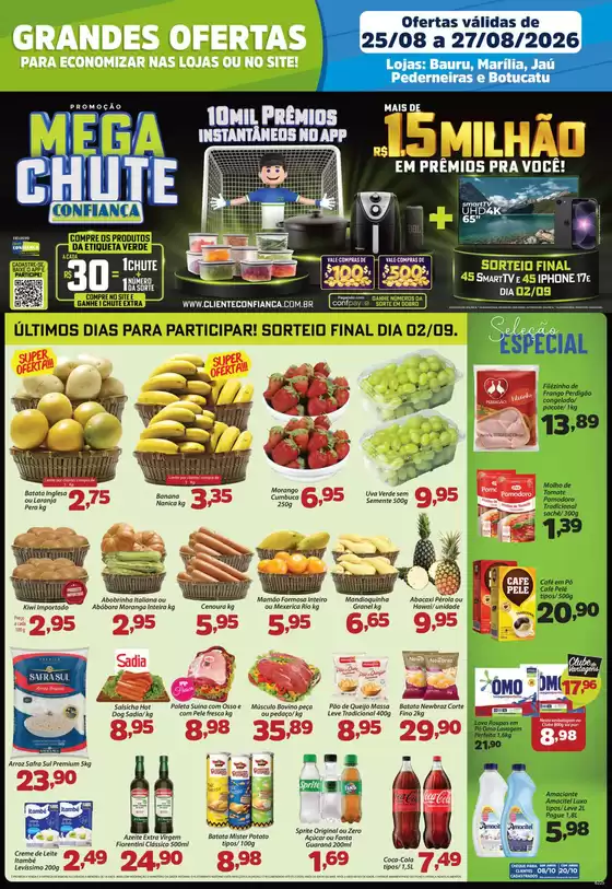 Catálogo Confiança Supermercados | Tabloide rede 2508 2026 WPP | 2026-08-25T00:00:00.000Z - 2026-08-27T00:00:00.000Z