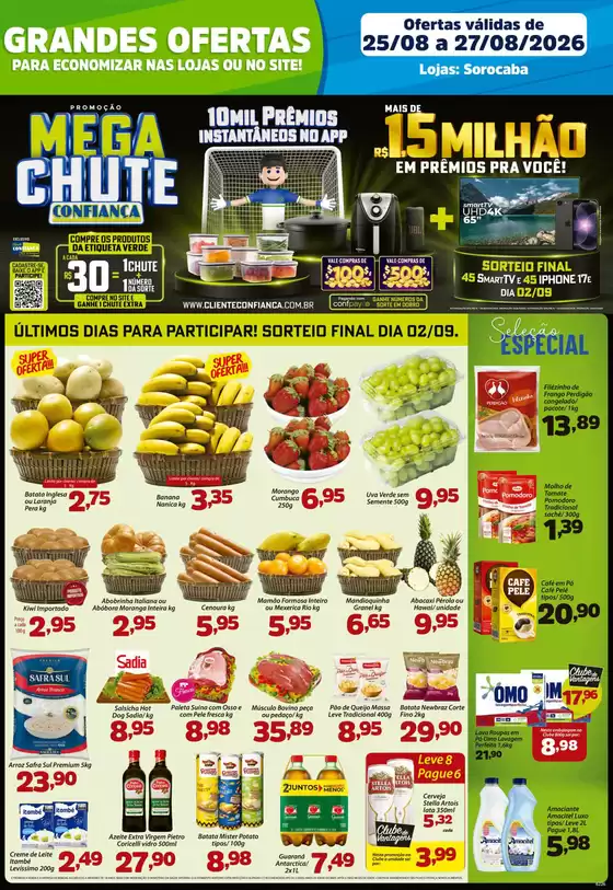 Catálogo Confiança Supermercados | Tabloide sorocaba 2508 2026 WPP | 2026-08-25T00:00:00.000Z - 2026-08-27T00:00:00.000Z