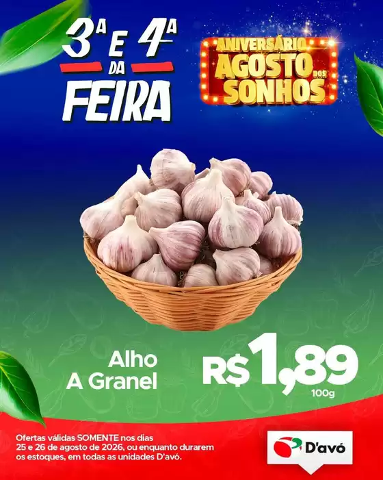 Catálogo D'avó Supermercado | Encarte Davó Supermercado | 2026-08-25T00:00:00.000Z - 2026-08-26T00:00:00.000Z
