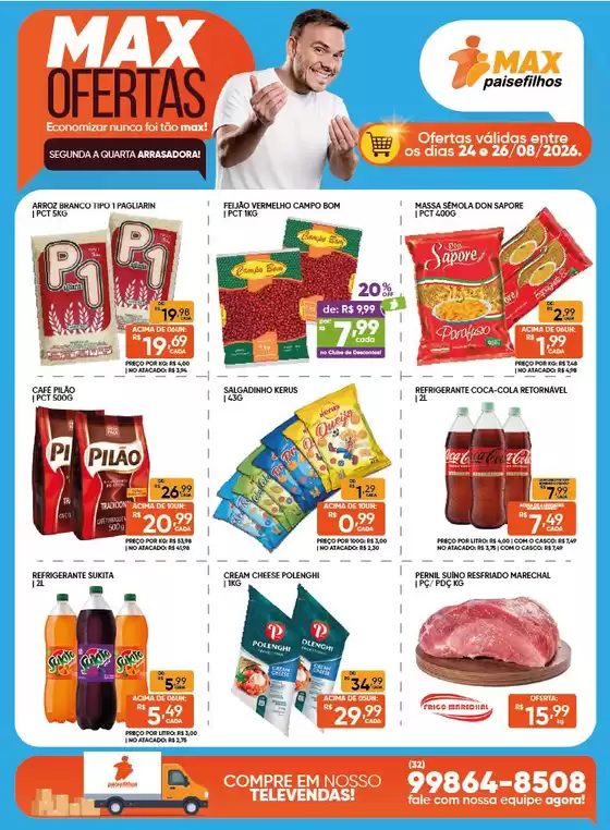 Catálogo Pais e Filhos Supermercados | Descontos e promoções | 2026-08-24T00:00:00.000Z - 2026-08-26T00:00:00.000Z