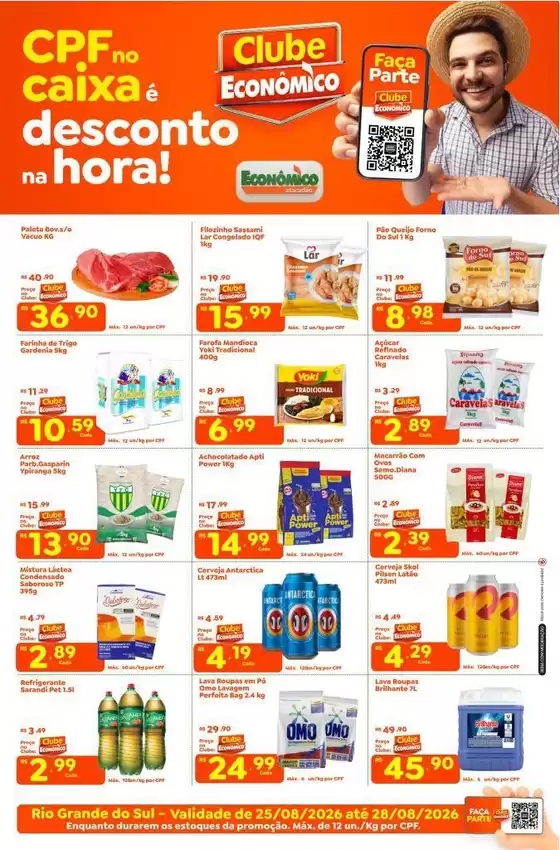 Catálogo Econômico Atacadão em Ponta Grossa | Tabloide Econômico Atacadão - RS | 2026-08-25T00:00:00.000Z - 2026-08-28T00:00:00.000Z