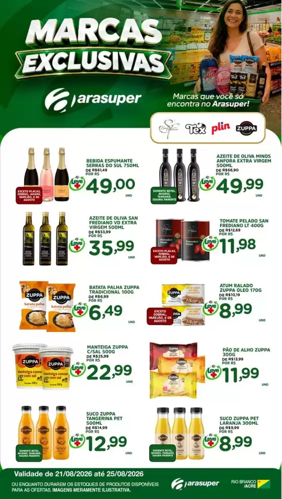 Catálogo Araújo Supermercados | OFERTAS MARCAS EXCLUSIVAS | 2026-08-21T00:00:00.000Z - 2026-08-25T00:00:00.000Z