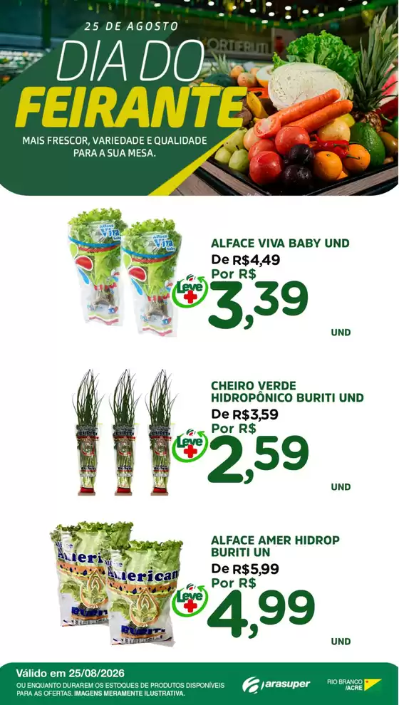Catálogo Araújo Supermercados | DIA DO FEIRANTE | 2026-08-25T00:00:00.000Z - 2026-08-25T00:00:00.000Z