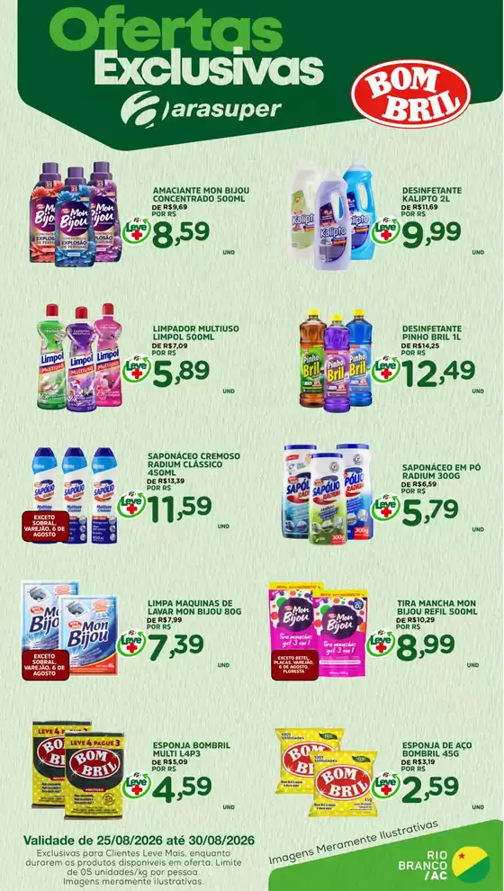 Catálogo Araújo Supermercados | EXCLUSIVA BOMBRIL | 2026-08-25T00:00:00.000Z - 2026-08-30T00:00:00.000Z