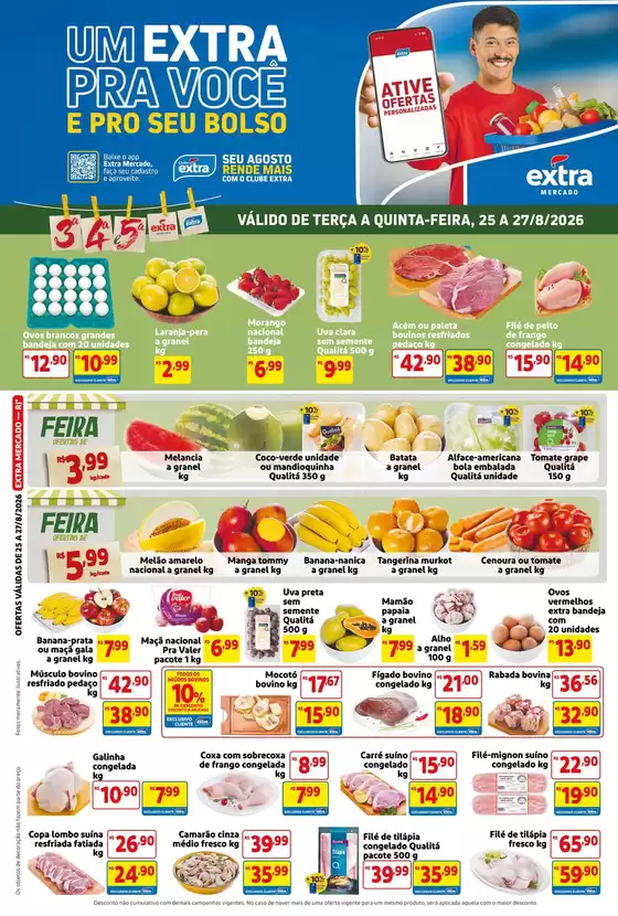 Catálogo Mercado Extra em São Gonçalo | Folheto Mercado Extra | 2026-08-25T00:00:00.000Z - 2026-08-27T00:00:00.000Z