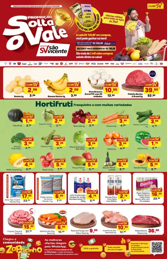 Catálogo Supermercados São Vicente | Ofertas especiais atraentes para todos | 2026-08-25T00:00:00.000Z - 2026-08-27T00:00:00.000Z