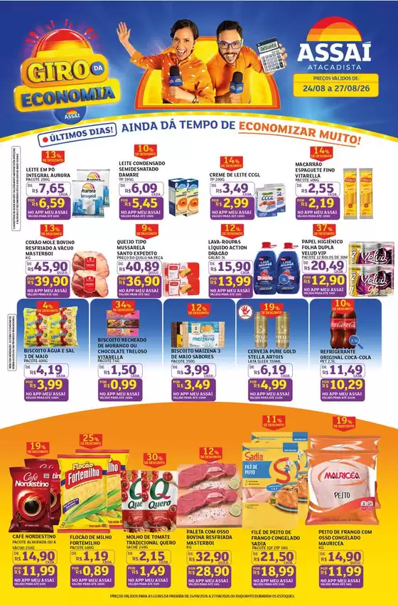 Catálogo Assaí Atacadista em Cabedelo | Encarte Assaí Atacadista 170315-570 | 2026-08-25T00:00:00.000Z - 2026-08-27T00:00:00.000Z