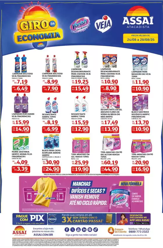 Catálogo Assaí Atacadista em Cabedelo | Encarte Assaí Atacadista 170326-570 | 2026-08-25T00:00:00.000Z - 2026-08-28T00:00:00.000Z