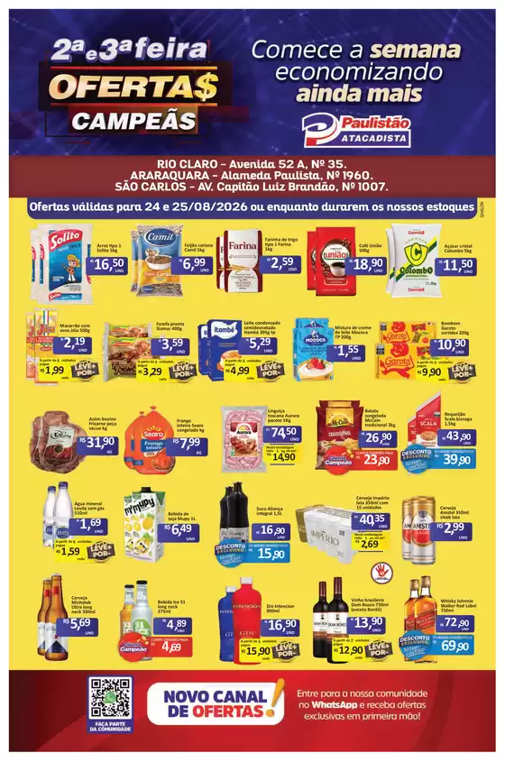 Catálogo Paulistão Atacadista | Ótima oferta para caçadores de pechinchas | 2026-08-24T00:00:00.000Z - 2026-08-25T00:00:00.000Z