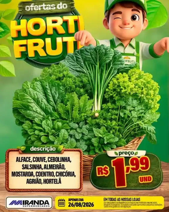Catálogo Miranda Supermercados | Hortifruti | 2026-08-26T00:00:00.000Z - 2026-08-26T00:00:00.000Z