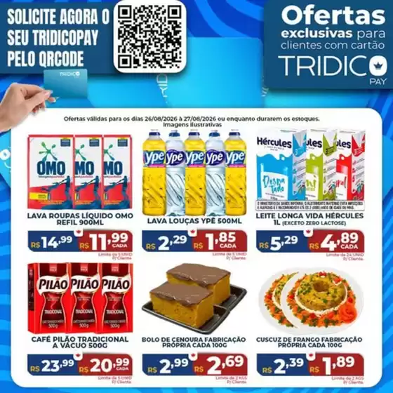 Catálogo Supermercados Tridico | Ofertas exclusivas | 2026-08-26T00:00:00.000Z - 2026-08-27T00:00:00.000Z