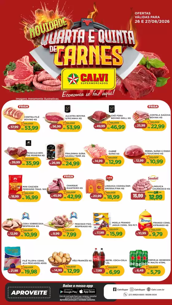 Catálogo Calvi Supermercados | Quarta e Quinta de Carnes | 2026-08-26T00:00:00.000Z - 2026-08-27T00:00:00.000Z