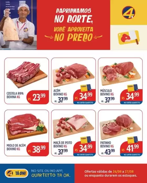 Catálogo Quartetto Supermercados | Ofertas | 2026-08-26T00:00:00.000Z - 2026-08-27T00:00:00.000Z