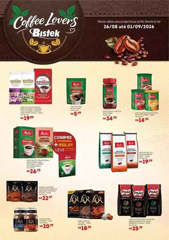 Catálogo Bistek Supermercados | Descontos e promoções | 2026-08-26T00:00:00.000Z - 2026-09-01T00:00:00.000Z