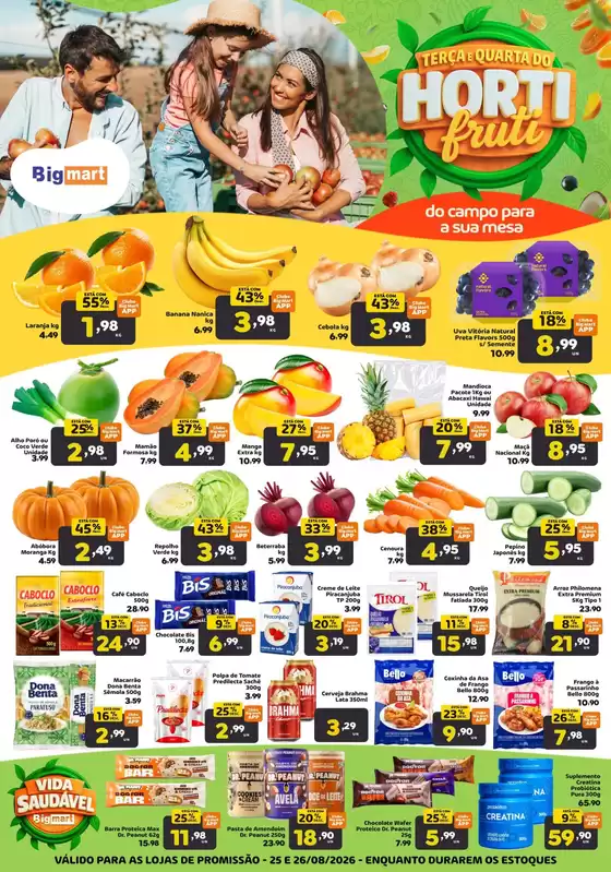 Catálogo Bigmart | Ofertas para caçadores de pechinchas | 2026-08-26T00:00:00.000Z - 2026-08-26T00:00:00.000Z