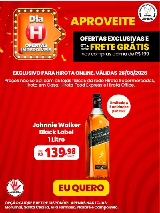 Catálogo Hirota Food Supermercado | Ótima oferta para caçadores de pechinchas | 2026-08-26T00:00:00.000Z - 2026-08-26T00:00:00.000Z