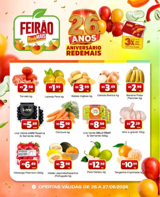 Catálogo Rede Mais Supermercados | Ofertas exclusivas e pechinchas | 2026-08-26T00:00:00.000Z - 2026-08-27T00:00:00.000Z