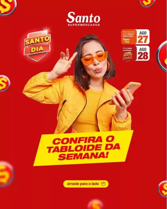 Catálogo Santo Supermercados | Ofertas especiais atraentes para todos | 2026-08-26T00:00:00.000Z - 2026-08-27T00:00:00.000Z