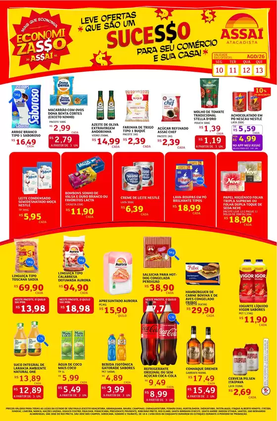 Catálogo Assaí Atacadista | Encarte Assaí Atacadista 49764-974 | 2026-08-26T00:00:00.000Z - 2026-08-26T00:00:00.000Z