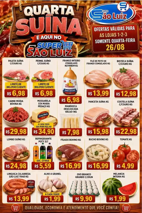 Catálogo Super São Luiz | Encarte Super São Luiz | 2026-08-26T00:00:00.000Z - 2026-08-26T00:00:00.000Z