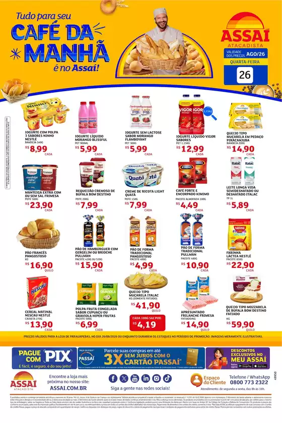 Catálogo Assaí Atacadista | Encarte Assaí Atacadista 49950-64 | 2026-08-26T00:00:00.000Z - 2026-08-26T00:00:00.000Z