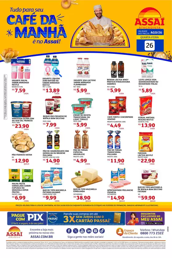 Catálogo Assaí Atacadista | Encarte Assaí Atacadista 49950-65 | 2026-08-26T00:00:00.000Z - 2026-08-26T00:00:00.000Z