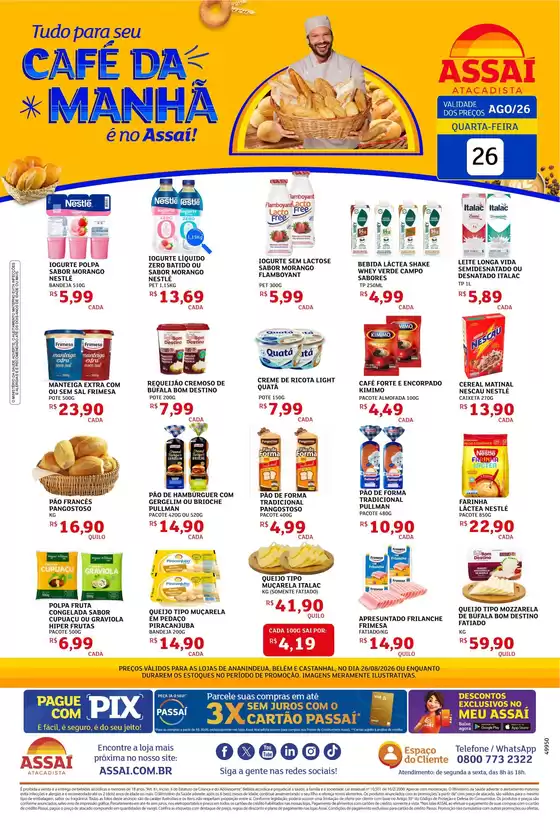 Catálogo Assaí Atacadista | Encarte Assaí Atacadista 49950-63 | 2026-08-26T00:00:00.000Z - 2026-08-26T00:00:00.000Z