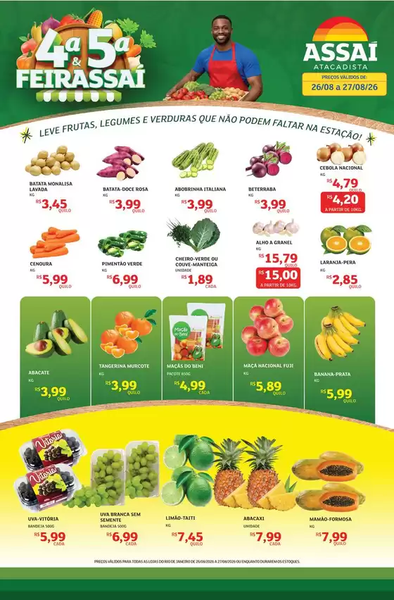 Catálogo Assaí Atacadista | Encarte Assaí Atacadista 170409-538 | 2026-08-26T00:00:00.000Z - 2026-08-27T00:00:00.000Z