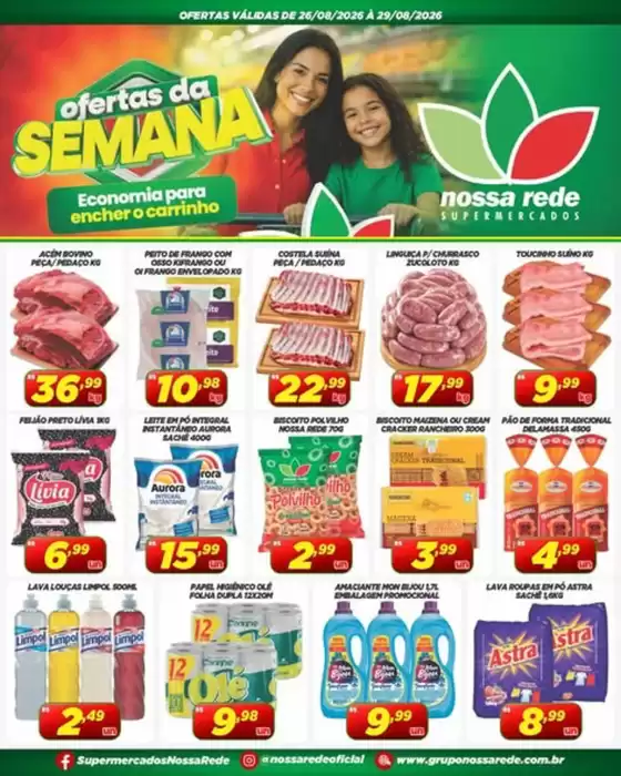 Catálogo Nossa Rede Supermercados | Ofertas da semana | 2026-08-26T00:00:00.000Z - 2026-08-29T00:00:00.000Z