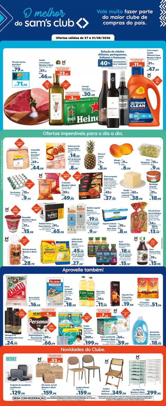 Catálogo Sam's Club | Novas ofertas para descobrir | 2026-08-27T00:00:00.000Z - 2026-08-31T00:00:00.000Z