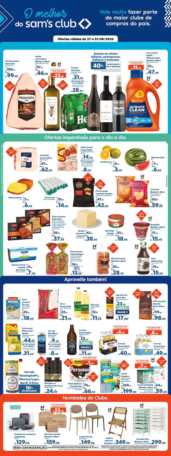 Catálogo Sam's Club | Melhores ofertas para todos os clientes | 2026-08-27T00:00:00.000Z - 2026-08-31T00:00:00.000Z