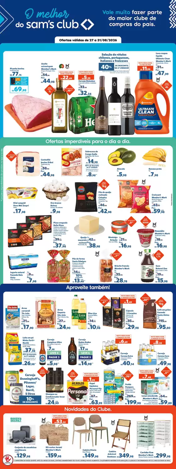 Catálogo Sam's Club | Grandes descontos em produtos selecionados | 2026-08-27T00:00:00.000Z - 2026-08-31T00:00:00.000Z