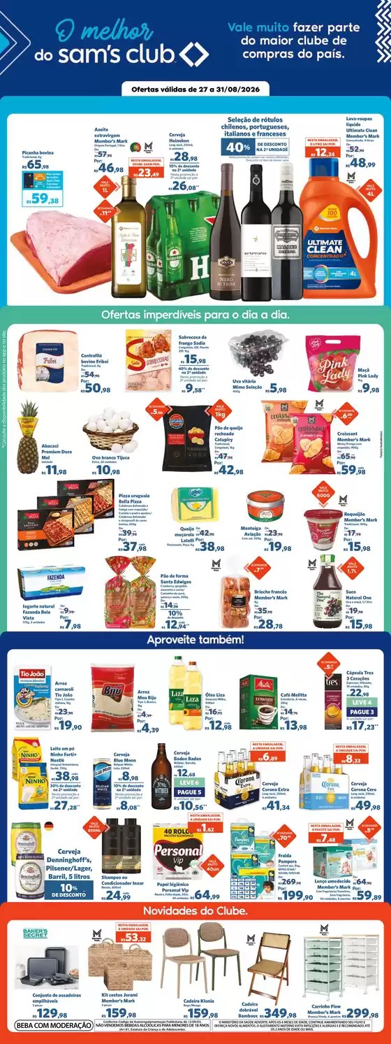 Catálogo Sam's Club | Pechinchas e ofertas atuais | 2026-08-27T00:00:00.000Z - 2026-08-31T00:00:00.000Z