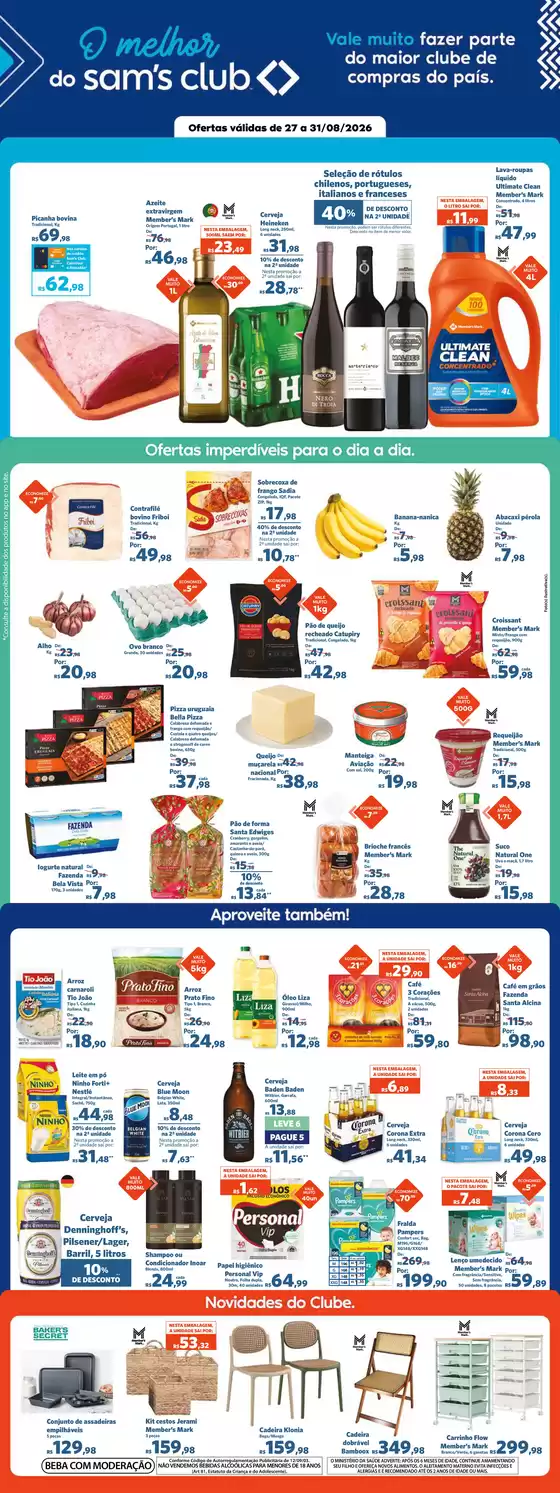 Catálogo Sam's Club | Ótima oferta para caçadores de pechinchas | 2026-08-27T00:00:00.000Z - 2026-08-31T00:00:00.000Z