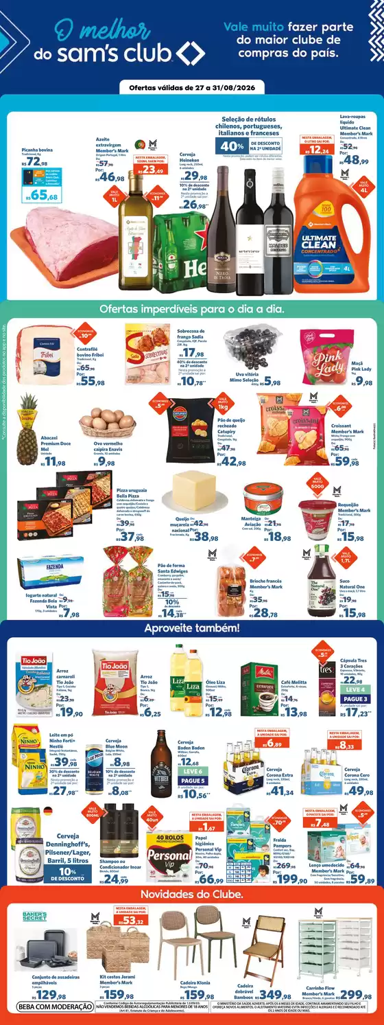Catálogo Sam's Club | Descubra ofertas atraentes | 2026-08-27T00:00:00.000Z - 2026-08-31T00:00:00.000Z