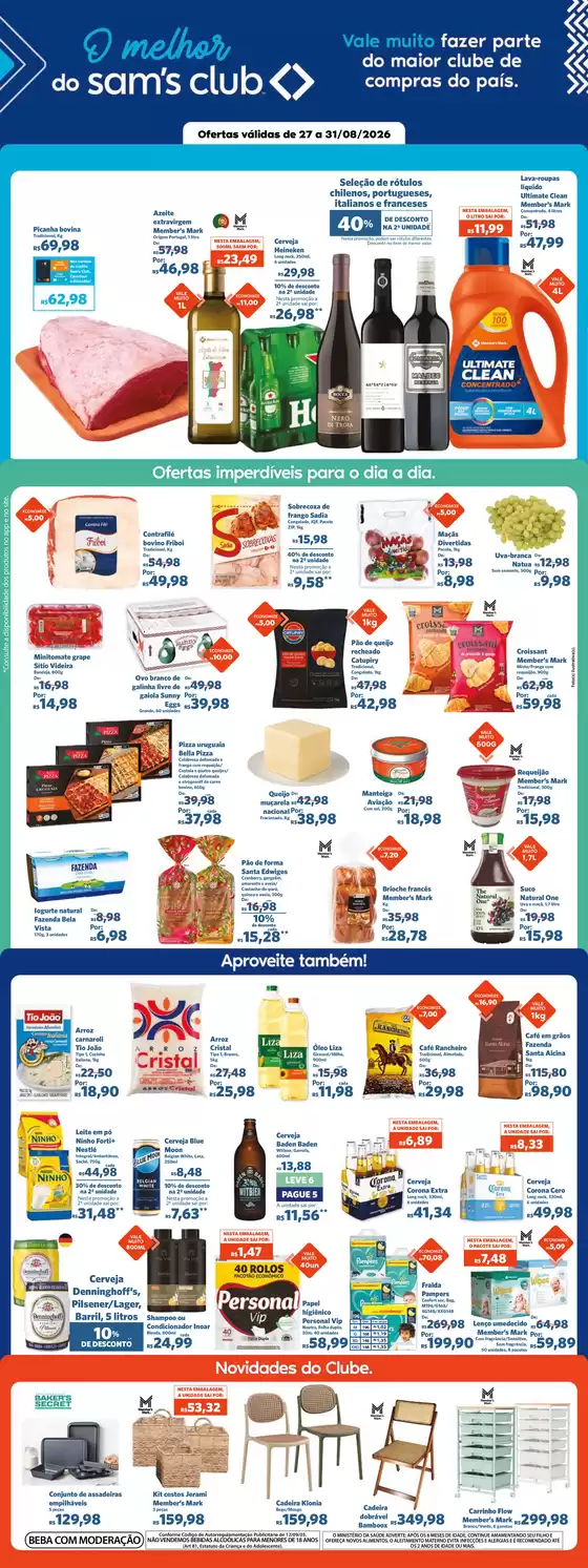 Catálogo Sam's Club | Melhores ofertas e descontos | 2026-08-27T00:00:00.000Z - 2026-08-31T00:00:00.000Z