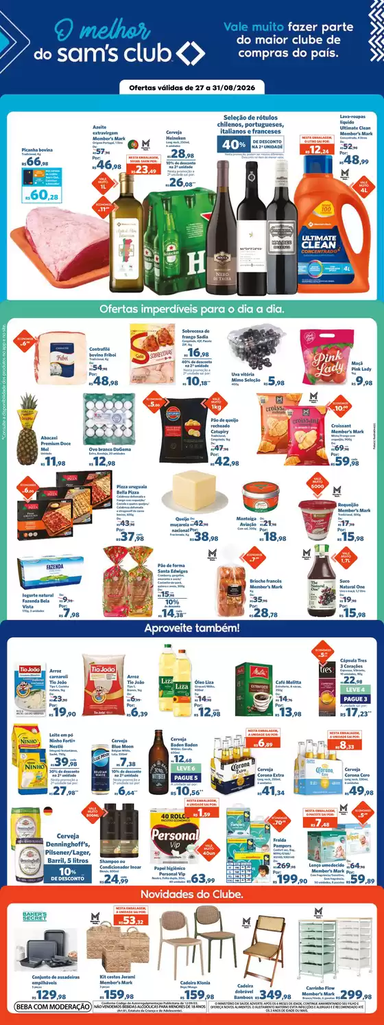Catálogo Sam's Club | Ofertas e promoções atuais | 2026-08-27T00:00:00.000Z - 2026-08-31T00:00:00.000Z
