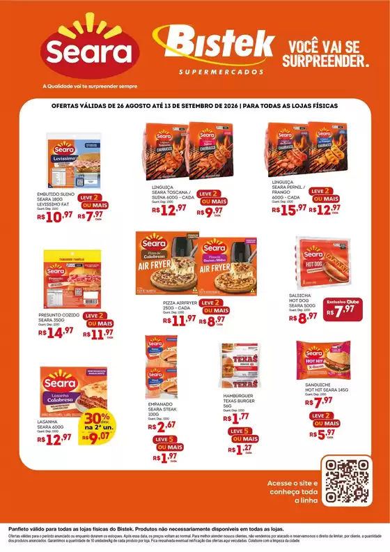 Catálogo Bistek Supermercados | Ofertas especiais atraentes para todos | 2026-08-26T00:00:00.000Z - 2026-09-13T00:00:00.000Z