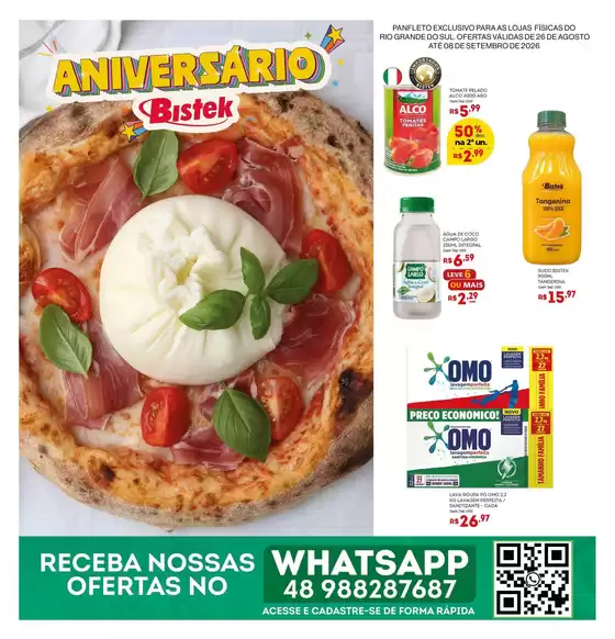 Catálogo Bistek Supermercados | Ampla seleção de ofertas | 2026-08-26T00:00:00.000Z - 2026-09-08T00:00:00.000Z