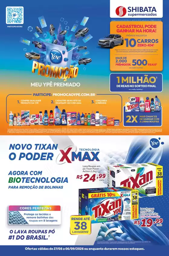 Catálogo Shibata Supermercados | Ofertas e promoções atuais | 2026-08-27T00:00:00.000Z - 2026-09-06T00:00:00.000Z