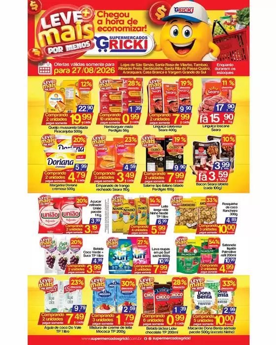 Catálogo Supermercados Gricki | Encarte Supermercados Gricki | 2026-08-27T00:00:00.000Z - 2026-08-27T00:00:00.000Z