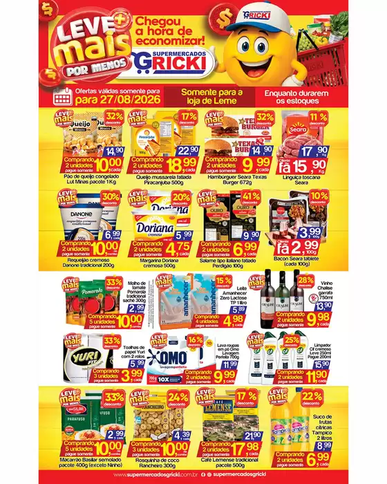 Catálogo Supermercados Gricki | Pechinchas e ofertas atuais | 2026-08-27T00:00:00.000Z - 2026-08-27T00:00:00.000Z
