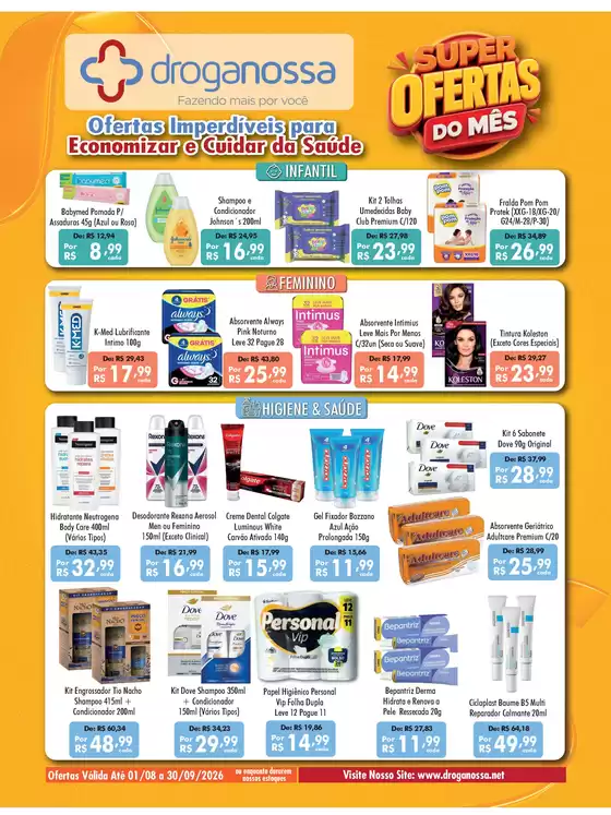 Catálogo Droga Nossa | Encarte Droga Nossa | 2026-08-01T00:00:00.000Z - 2026-09-30T00:00:00.000Z